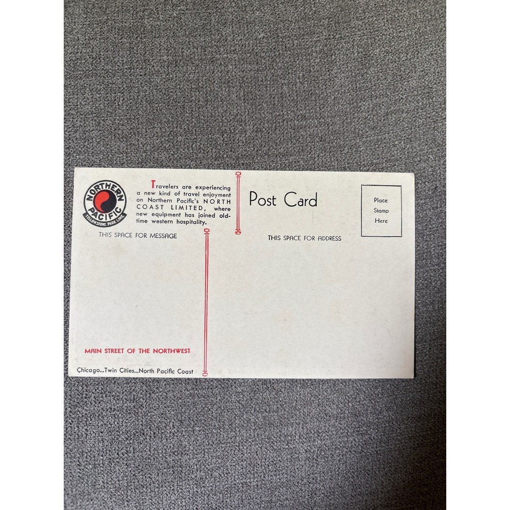 Vintage Northern Pacific North Coast Limited Diesel Train 6500 Postcard Scenic - Picture 4 of 6